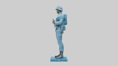 Soldier Marching into Battle Sculpture model 3D model