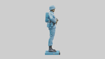 Soldier Marching into Battle Sculpture model 3D model