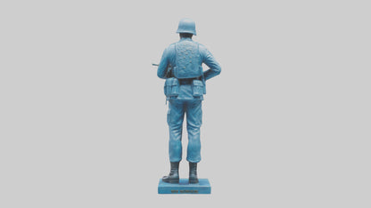 Soldier Marching into Battle Sculpture model 3D model