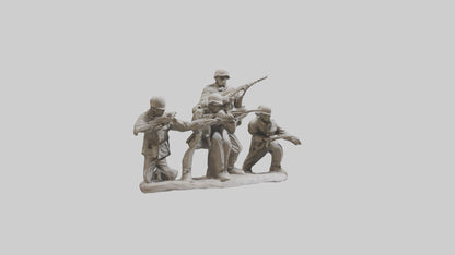 Soldiers Last Stand Sculpture model 3D model