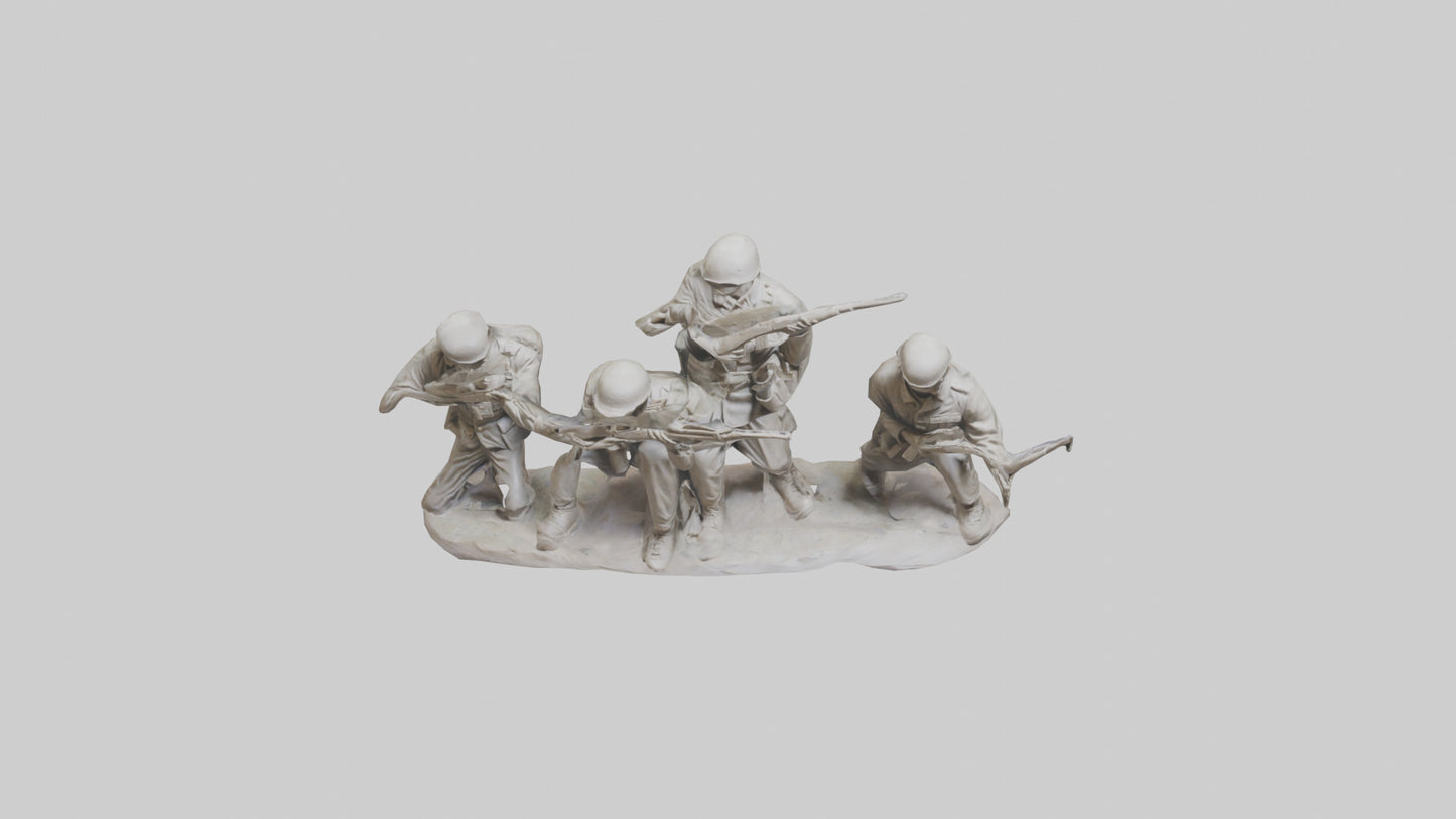 Soldiers Last Stand Sculpture model 3D model