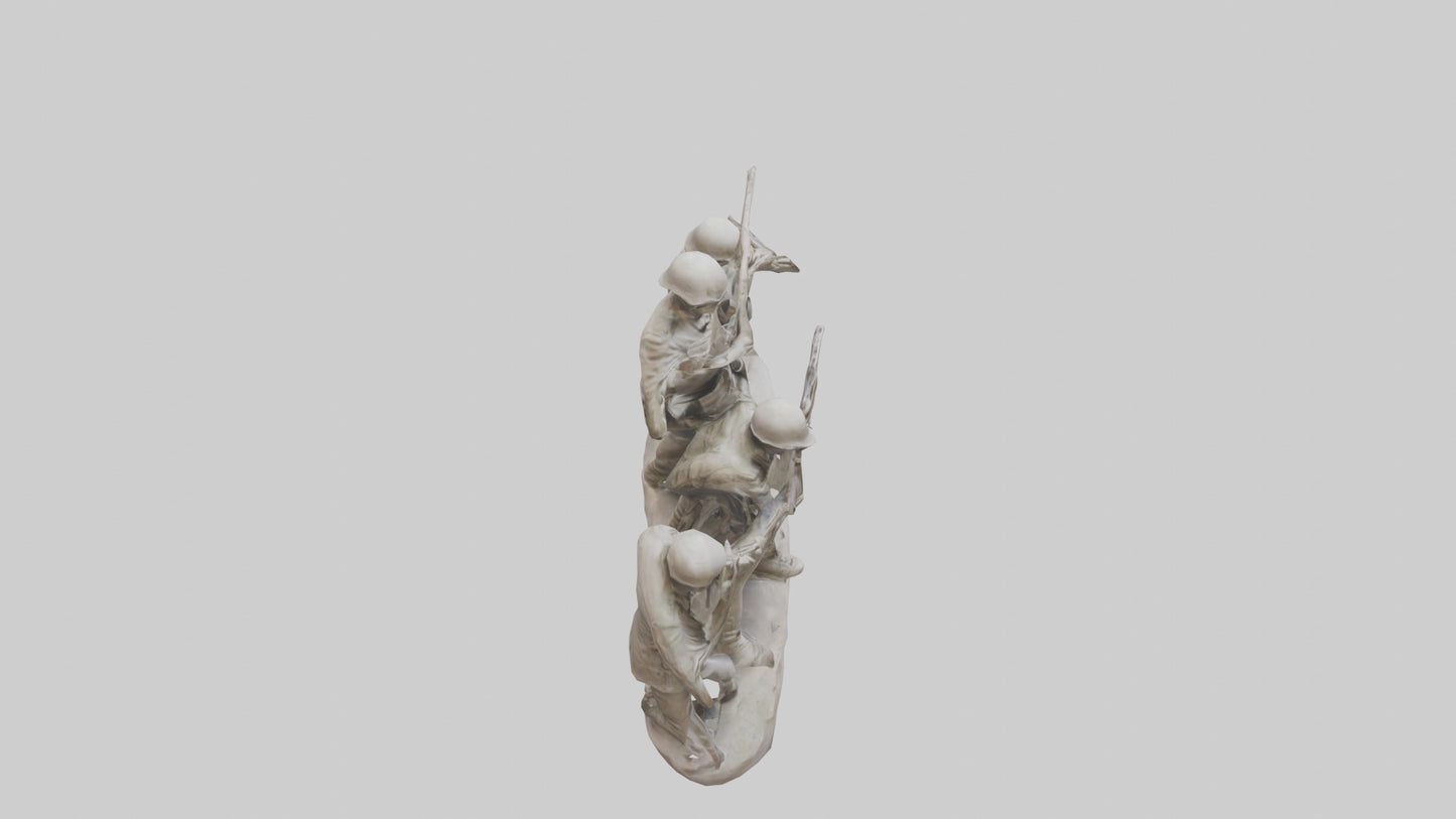 Soldiers Last Stand Sculpture model 3D model