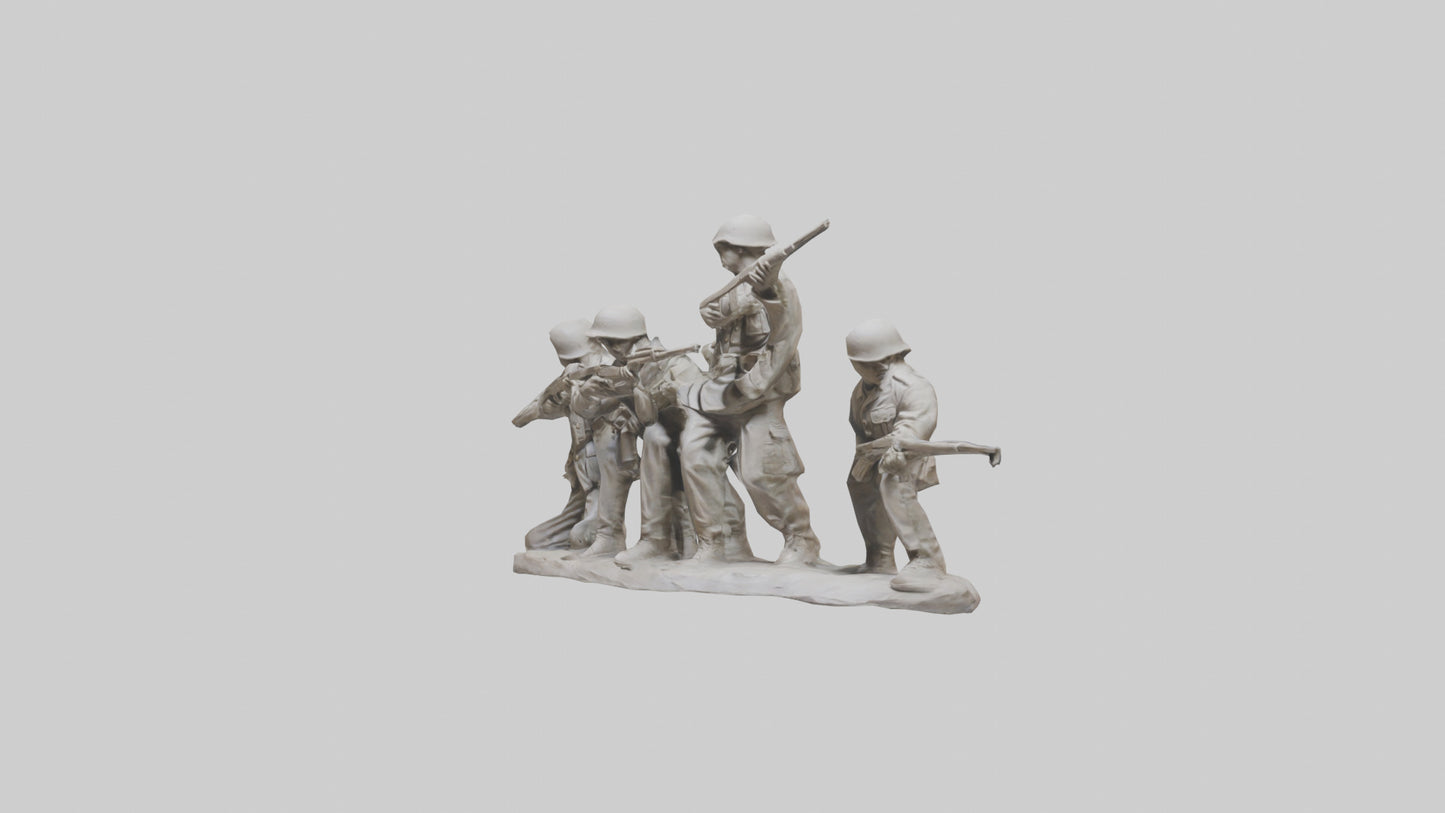 Soldiers Last Stand Sculpture model 3D model