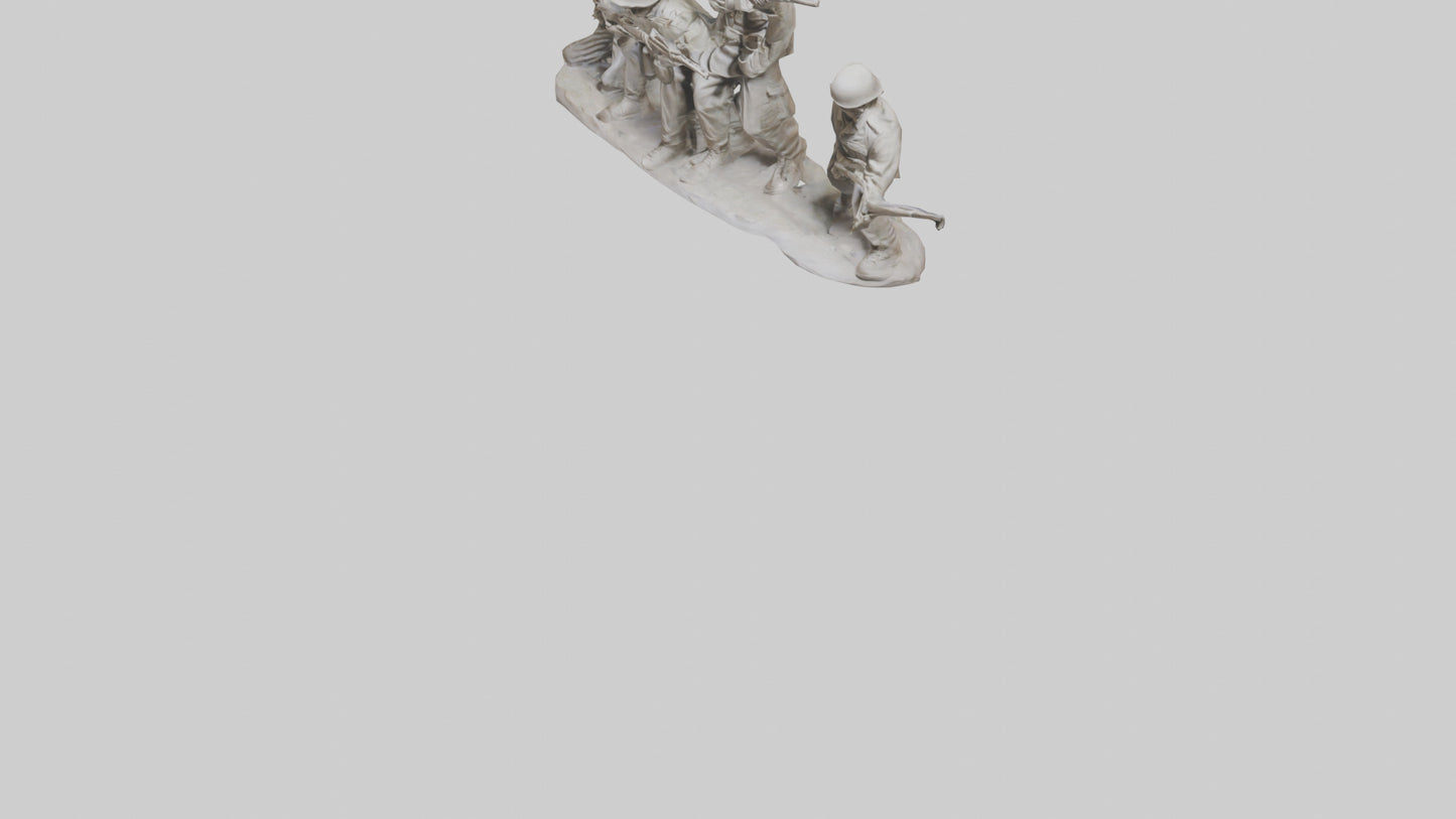 Soldiers Last Stand Sculpture model 3D model