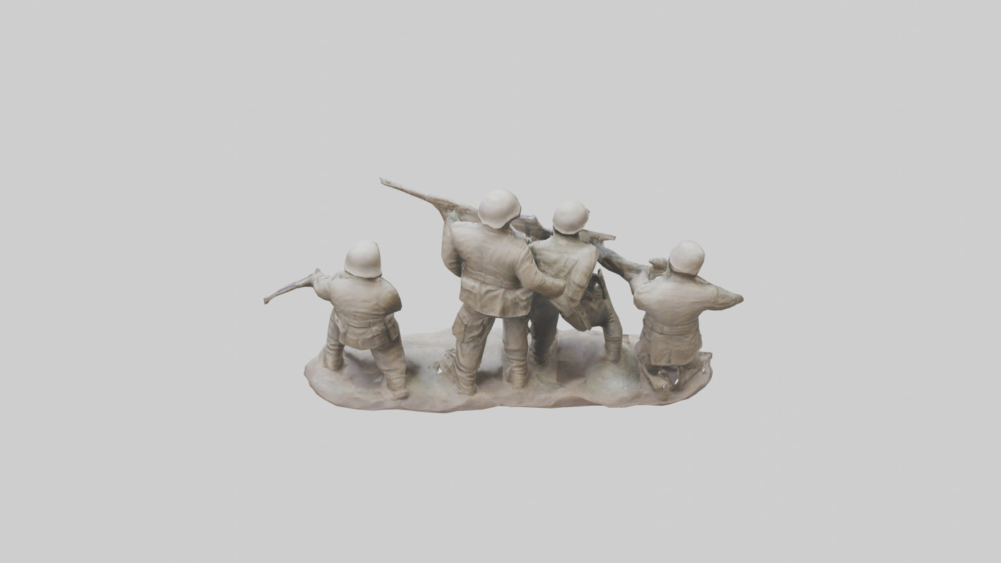Soldiers Last Stand Sculpture model 3D model