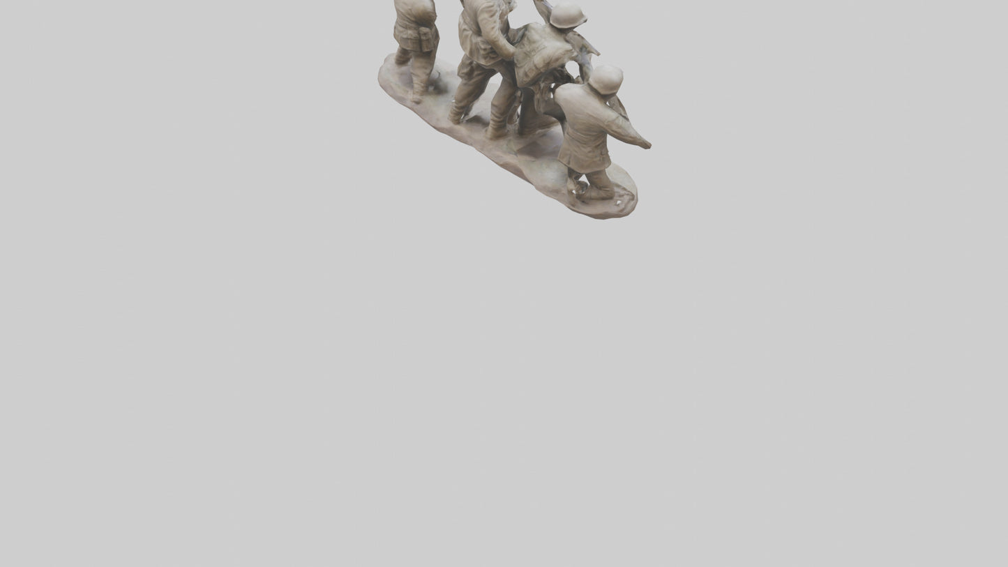 Soldiers Last Stand Sculpture model 3D model