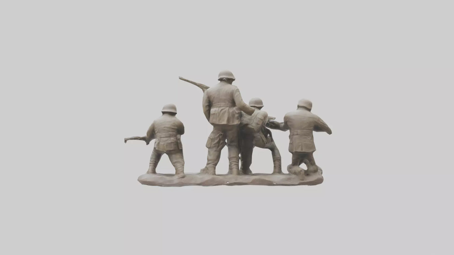 Soldiers Last Stand Sculpture model 3D model