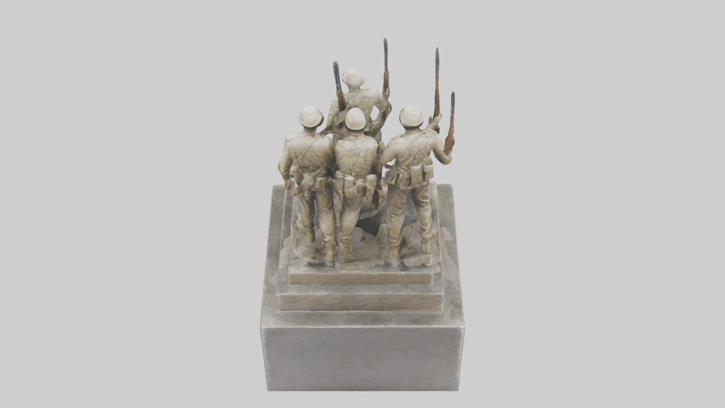 Soldiers of Freedom Statue model 3D model