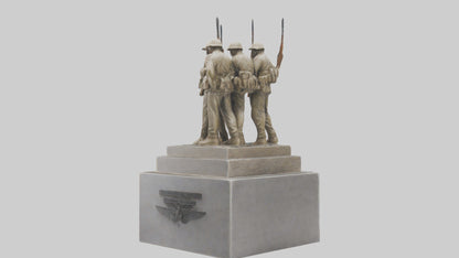 Soldiers of Freedom Statue model 3D model