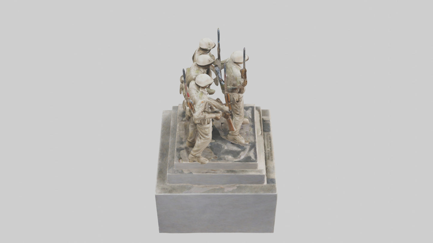 Soldiers of Freedom Statue model 3D model