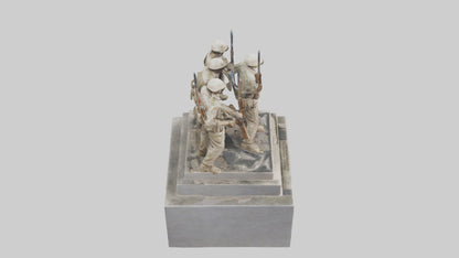 Soldiers of Freedom Statue model 3D model