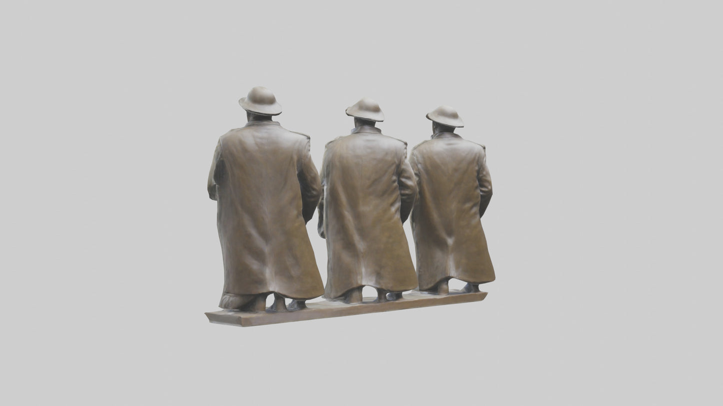 Soldiers of Freedom Statue model 3D model
