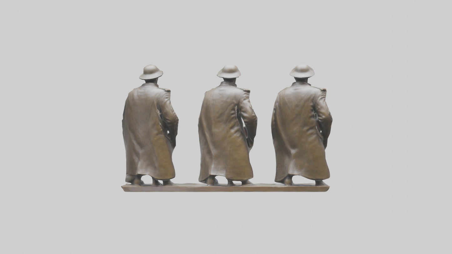 Soldiers of Freedom Statue model 3D model