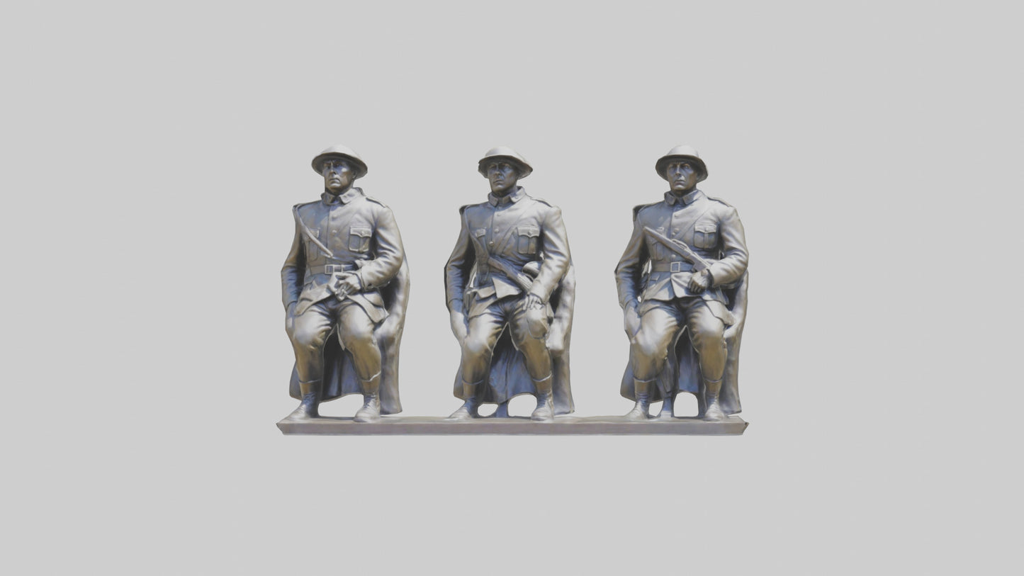 Soldiers of Freedom Statue model 3D model
