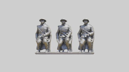 Soldiers of Freedom Statue model 3D model