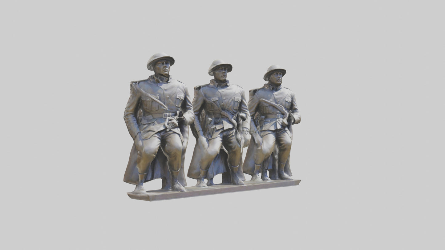 Soldiers of Freedom Statue model 3D model