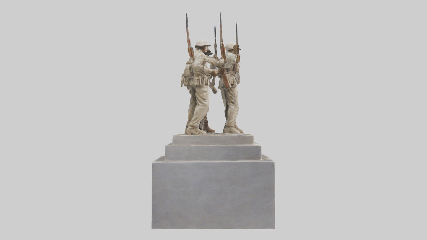 Soldiers of Freedom Statue model 3D model