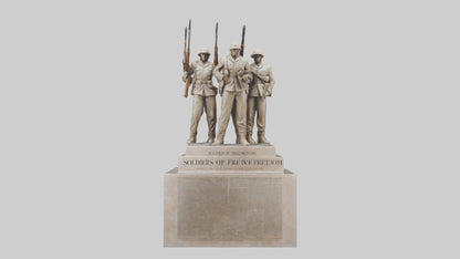 Soldiers of Freedom Statue model 3D model