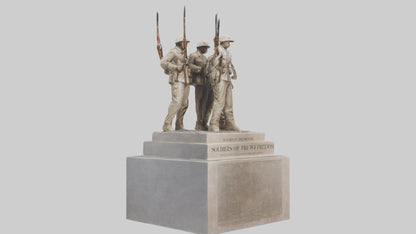 Soldiers of Freedom Statue model 3D model