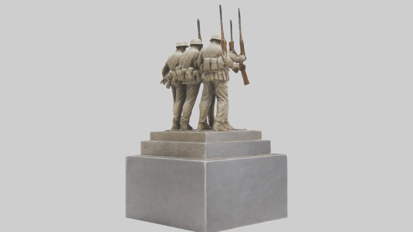 Soldiers of Freedom Statue model 3D model