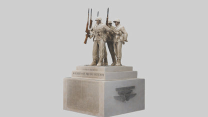 Soldiers of Freedom Statue model 3D model