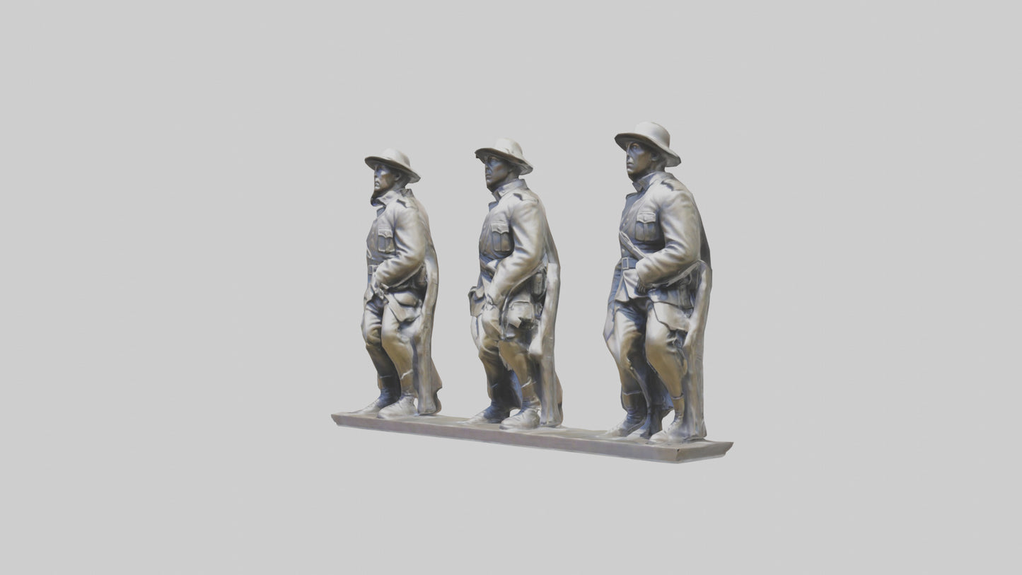 Soldiers of Freedom Statue model 3D model