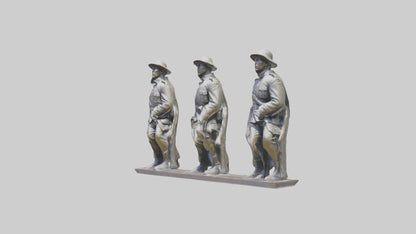 Soldiers of Freedom Statue model 3D model