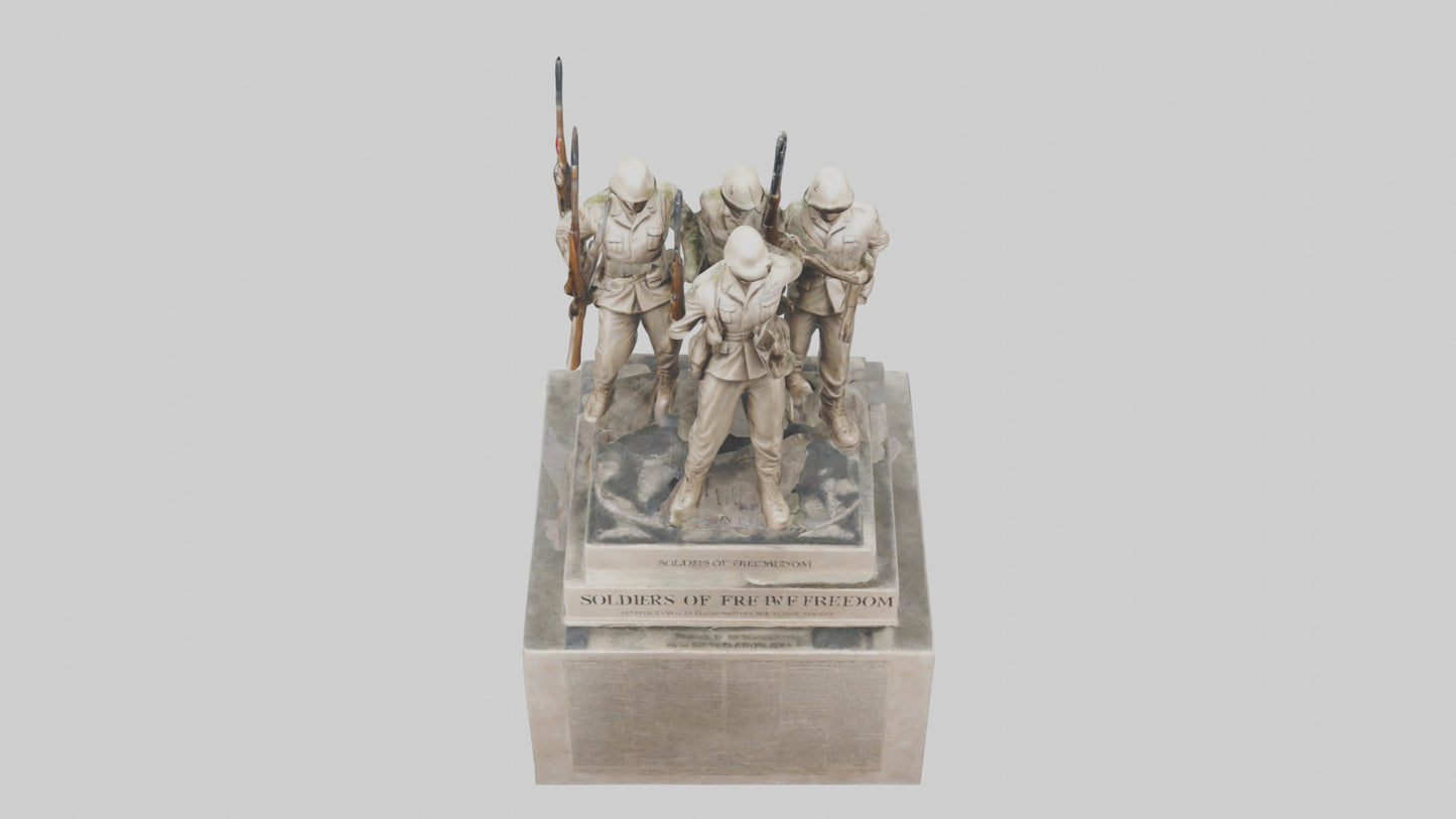 Soldiers of Freedom Statue model 3D model