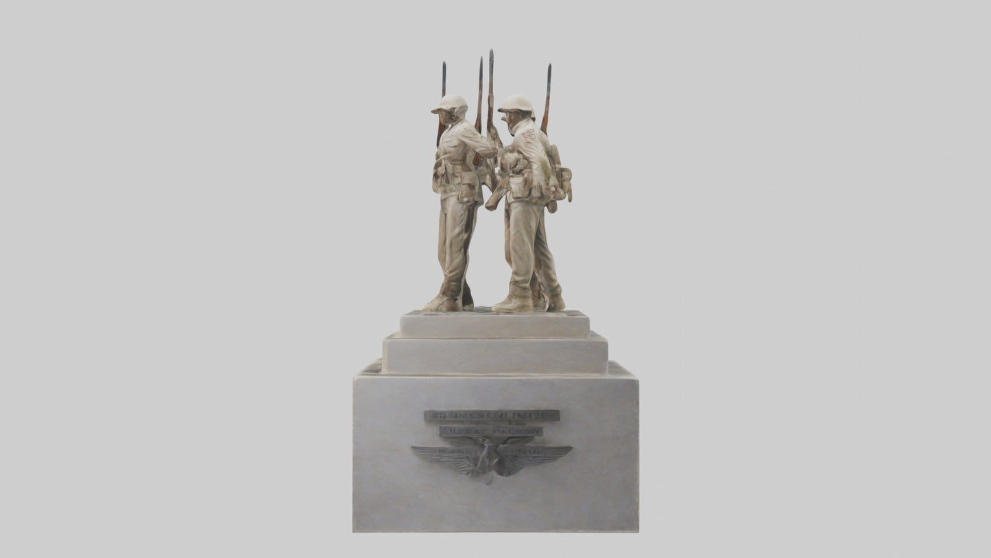 Soldiers of Freedom Statue model 3D model