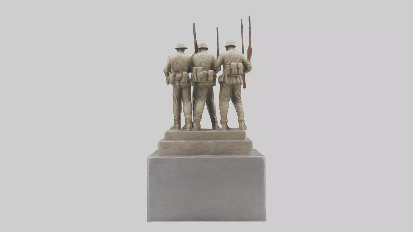 Soldiers of Freedom Statue model 3D model