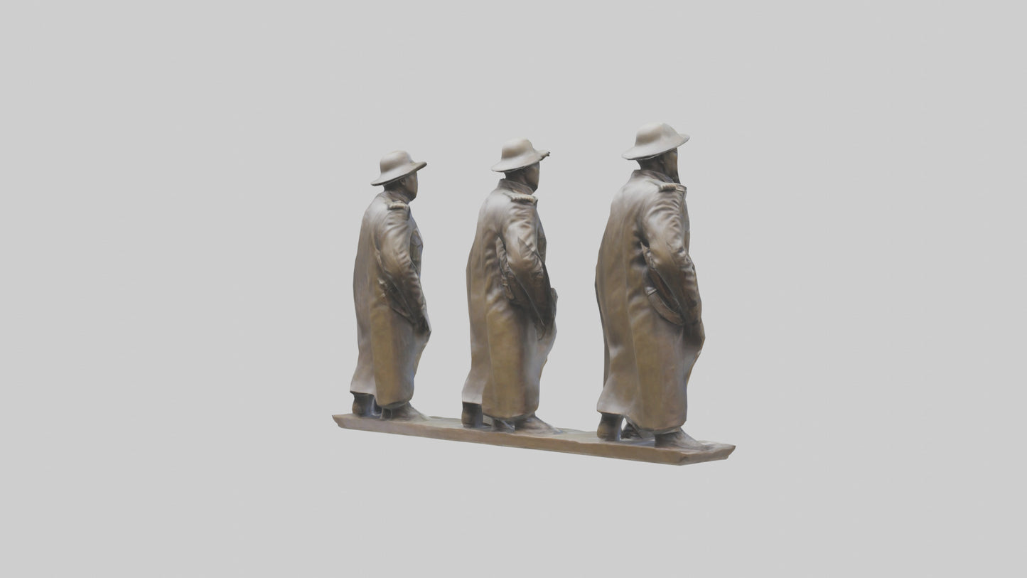 Soldiers of Freedom Statue model 3D model