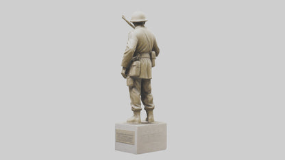 Soldiers Resolve Statue model 3D model