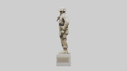 Soldiers Resolve Statue model 3D model