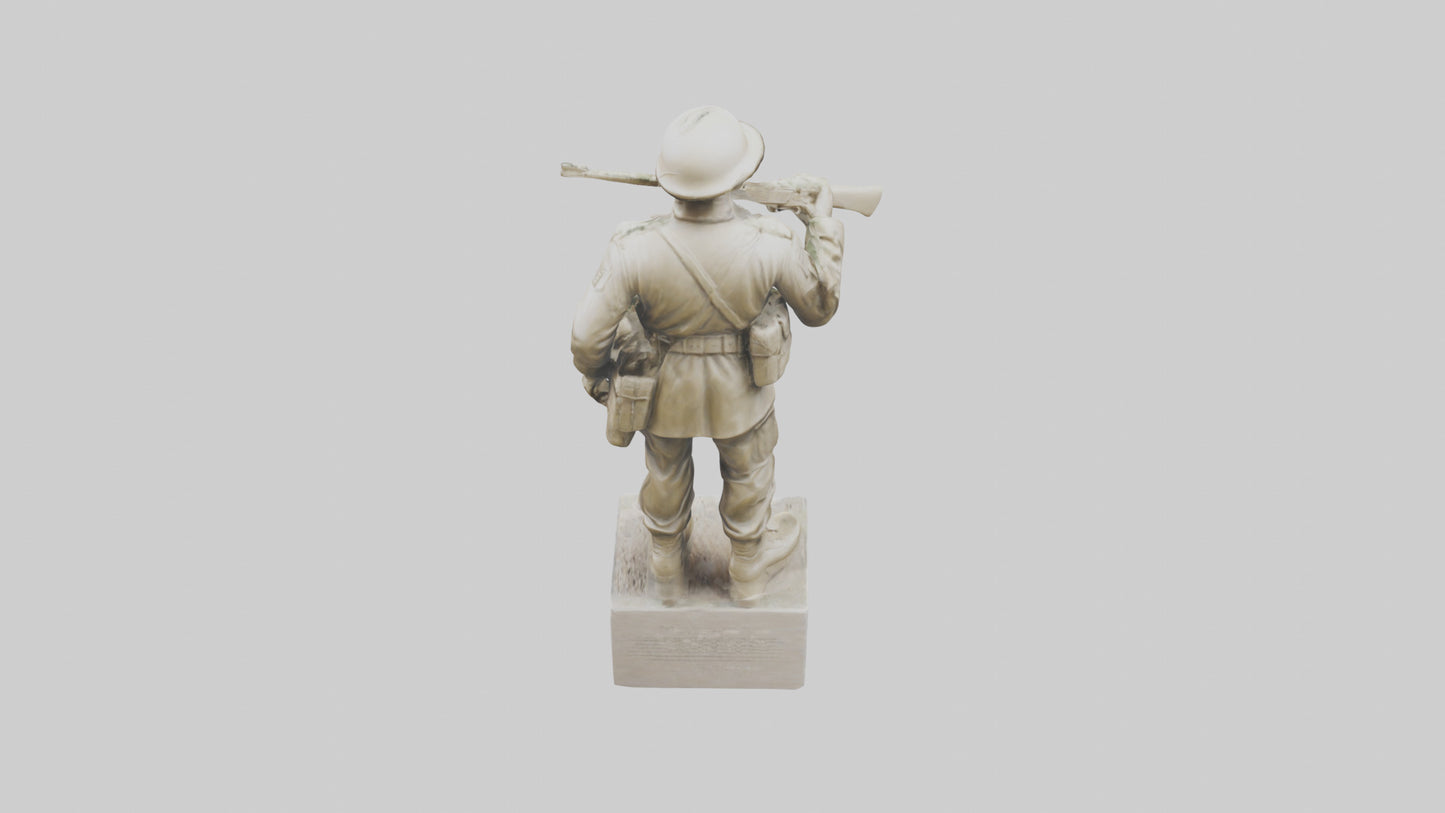 Soldiers Resolve Statue model 3D model