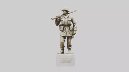 Soldiers Resolve Statue model 3D model
