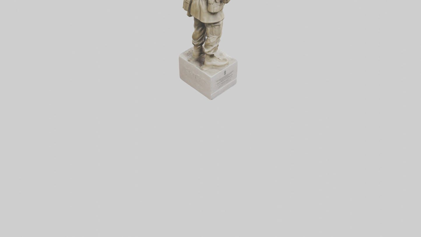 Soldiers Resolve Statue model 3D model