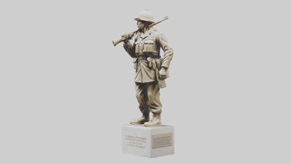 Soldiers Resolve Statue model 3D model