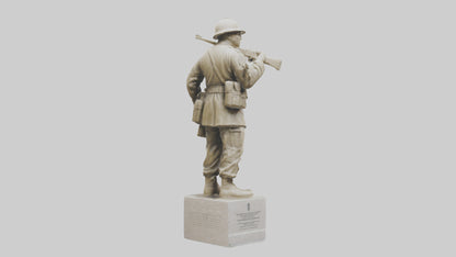 Soldiers Resolve Statue model 3D model
