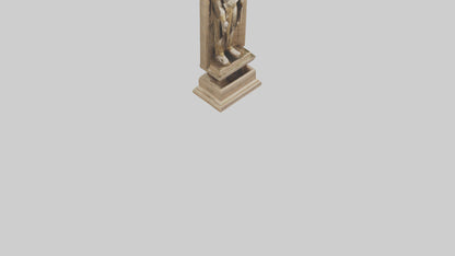 Solomon Temple statue model 3D model