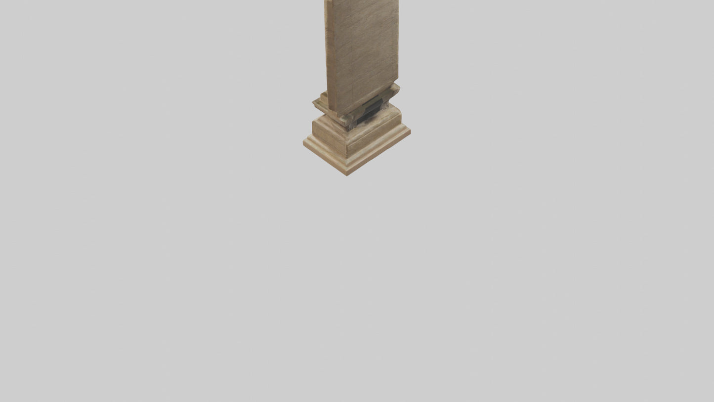 Solomon Temple statue model 3D model