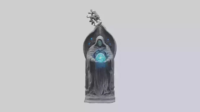 Sorcerers Vision statue model 3D model