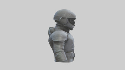 Space Knight statue model 3D model
