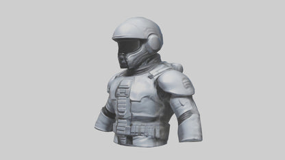 Space Knight statue model 3D model