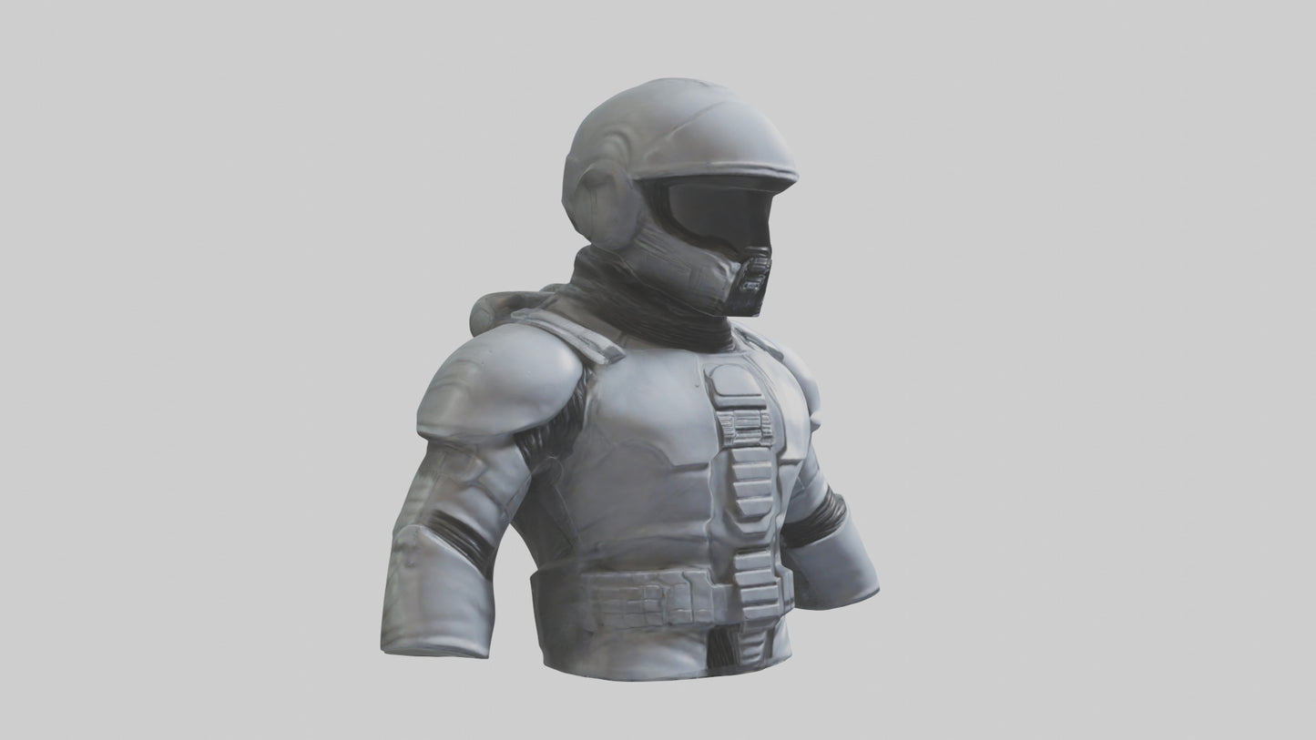 Space Knight statue model 3D model