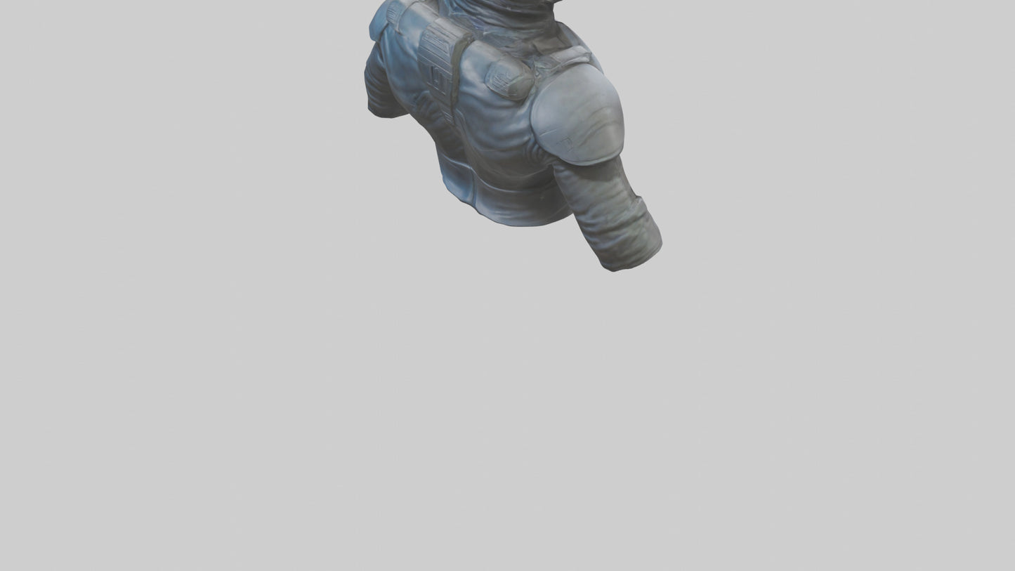Space Knight statue model 3D model