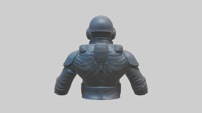 Space Knight statue model 3D model
