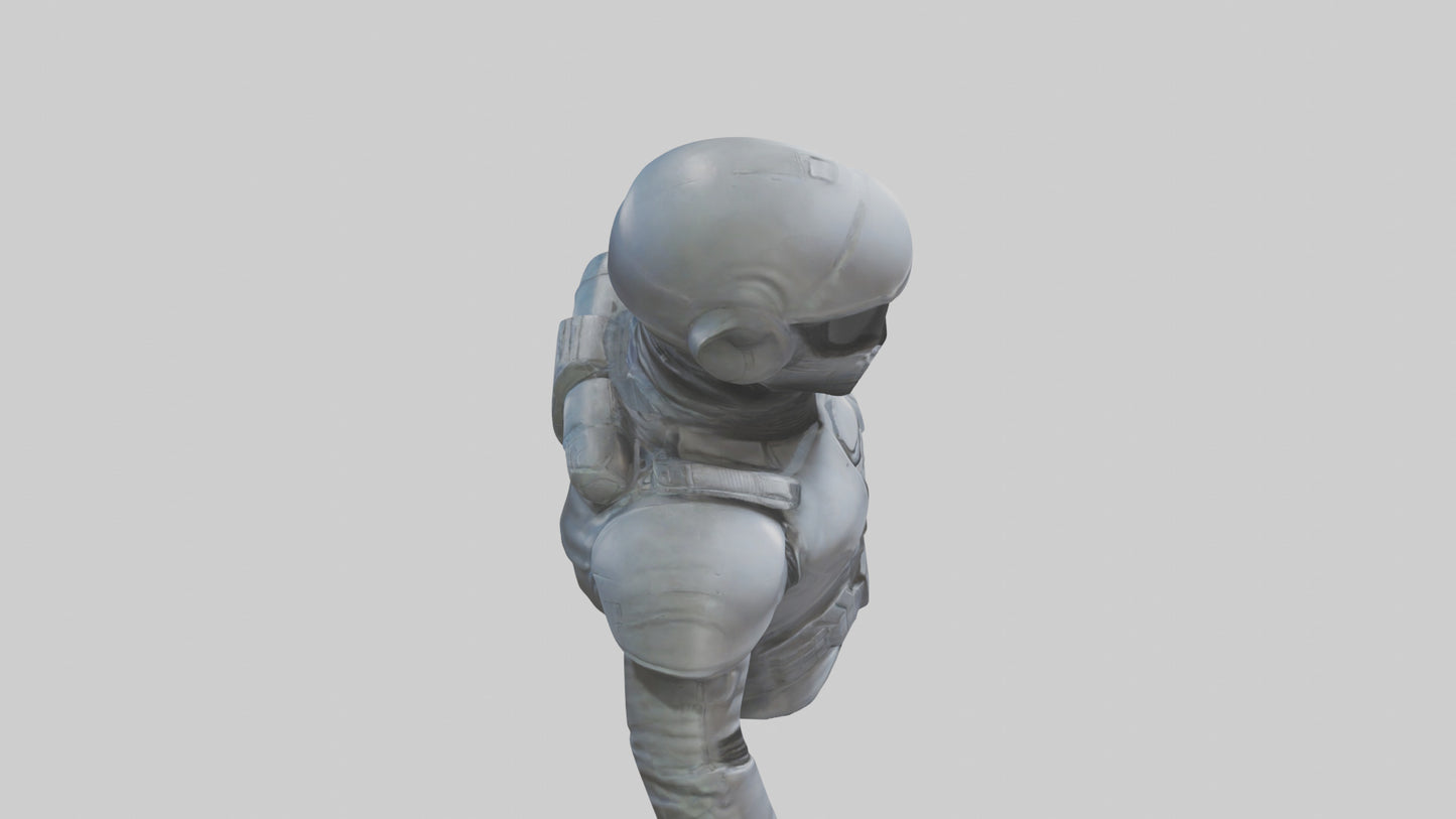 Space Knight statue model 3D model