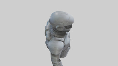 Space Knight statue model 3D model