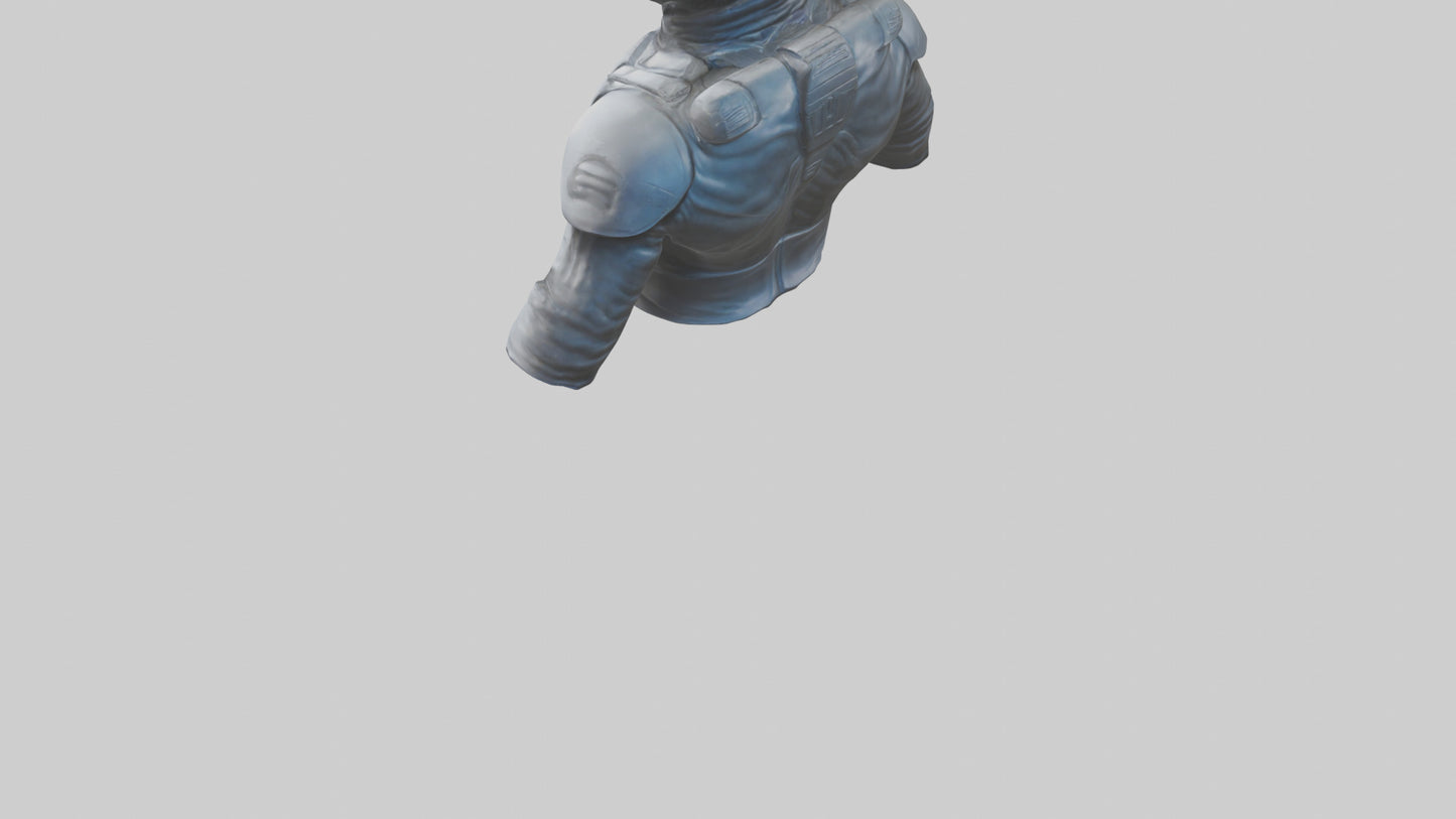Space Knight statue model 3D model