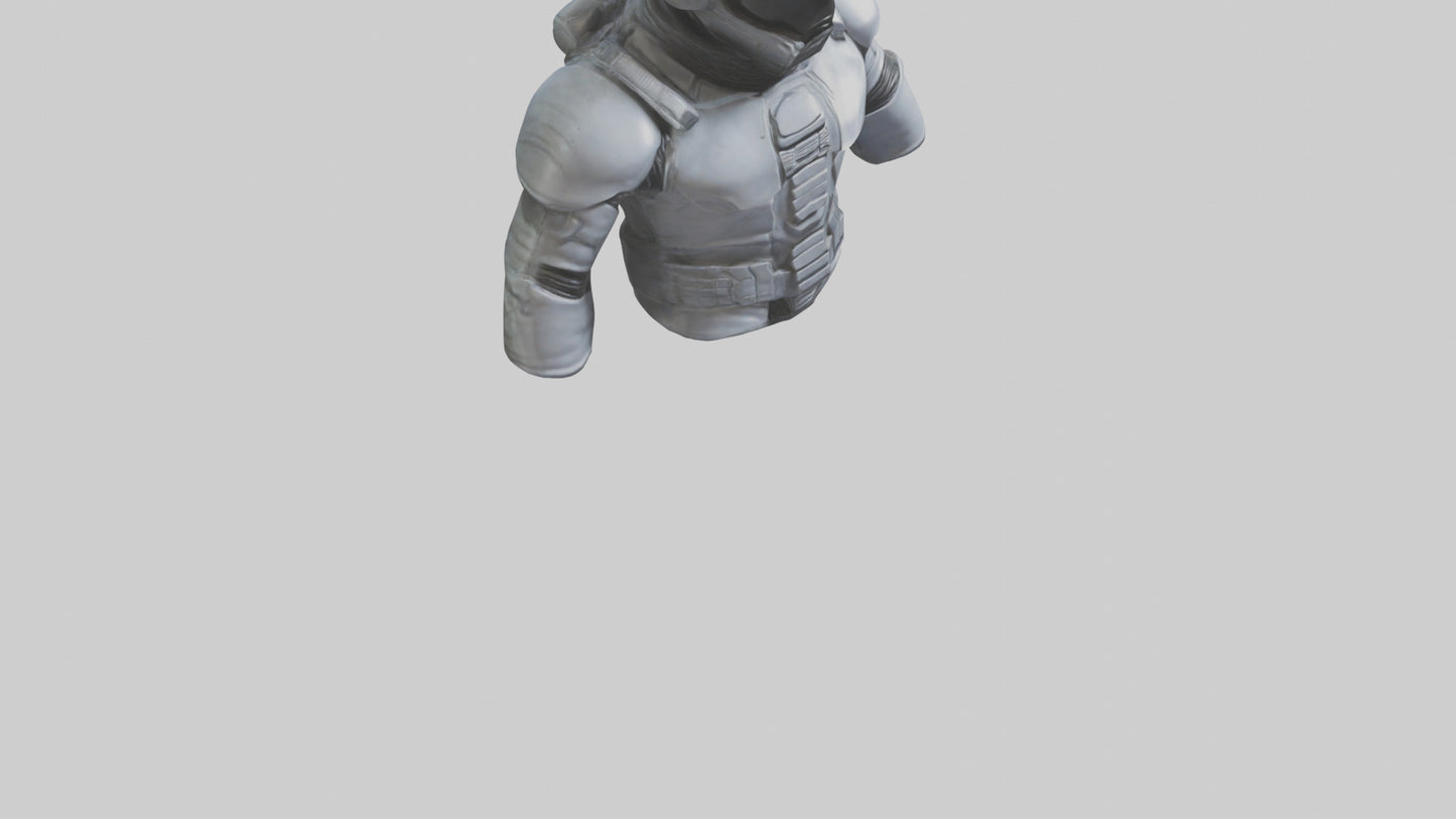 Space Knight statue model 3D model